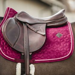 Saddle Pad Velvet tapis velours dressage et jumping chevaux Kentucky