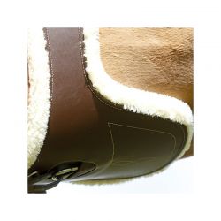 Sheepskin Stud Girth sangle bavette en cuir et mouton chevaux Kentucky