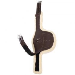 Sheepskin Stud Girth sangle bavette en cuir et mouton chevaux Kentucky