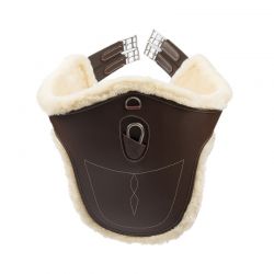 Sheepskin Stud Girth sangle bavette en cuir et mouton chevaux Kentucky