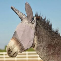 Masque anti-mouche anti-UV avec oreilles pour âne Crusader Cashel